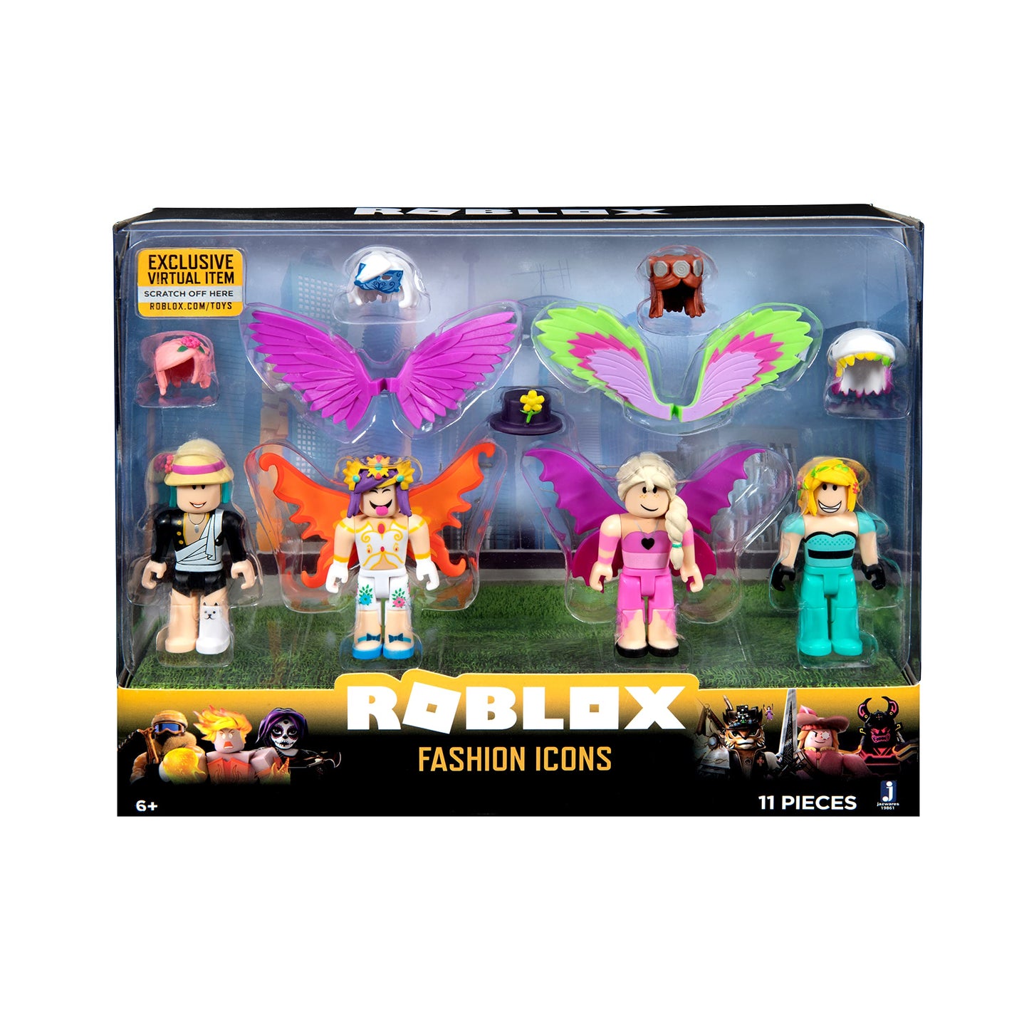 Roblox Celebrity Collection - Fashion Icons Four Figure Pack [Includes Exclusive Virtual Item]