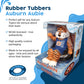 Rubber Tubbers Auburn Tigers (Aubie) Collegiate Bathtub Toys - Officially Licensed NCAA Team Mascots, Authentic Sports Memorabil