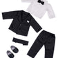 Tuxedo - 5 Piece Tuxedo Set - Clothes Fits 18 Inch Doll - Black Jacket, Pants, Belt, White Shirt And Dress Shoes (Dolls Not Included)