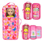 Zita Element Quality 14.5 Inch Girl Doll Butterfly Design Carrier Case Travel Bag For 14-14.5 Inch Doll Accessories