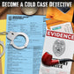 Unsolved Case Files Active Murder Mystery Game - Multicolor, Paper - Can You Solve the Case?