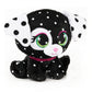 Gund P.Lushes Designer Fashion Pets Dottie Woofington Premium Dog Stuffed Animal Soft Plush With Glitter Sparkle, Black And Whit