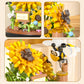 Hi-Reeke Sunflower Bee Bouquet Building Block Set, Micro Mini Botanical Building Toy For Women -548 Pcs