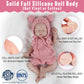 Vollence 12 Inch Realistic Silicone Babies Anatomically Correct Cute Silicone Dolls For Kid Birthday Collectible Gifts - Girl