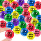 Syhood 50 Pcs Jesus Loves You Bouncy Balls Bulk Christmas Christian Party Favors 1.25 Bouncing Stress Balls Small Rubber Balls f