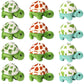 Zomiboo 12 Pcs Mini Animal Plush Toys Dolphin Sea Turtle Stuffed Animals Small Tiny Ocean Mini Plush Toys For Keychain Decoratio