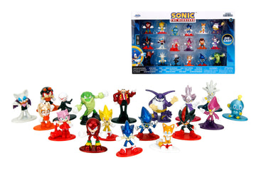 Jada Sonic The Hedgehog Nano 1.65'' MetalFigs 18-Pack, Series 1 - Die-Cast Collectible Figures - Ages 8+