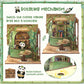 CUTEBEE Book Nook Kit - DIY Miniature House Dollhouse Kit for mature-themed and Teens  Booknook Bookshelf Decor Alley Model Build with LED Light  Gifts for Family and Friends (Panda Bookshop)