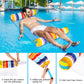 Finduwill 2 Pack Fabric Water Swimming Pool Floats Hammock, Xl, Inflatable Multi-Purpose Water Hammocks Floaties (Saddle, Lounge