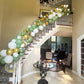 Sage Green Gold Balloons, 12 Inch Green White Metallic Gold Balloons, Green Sand White Balloons Gold Confetti Latex Balloons For