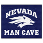FANMATS 17311 Nevada Wolfpack Man Cave Tailgater Rug - 5ft. x 6ft. Sports Fan Area Rug, Home Decor Rug and Tailgating Mat