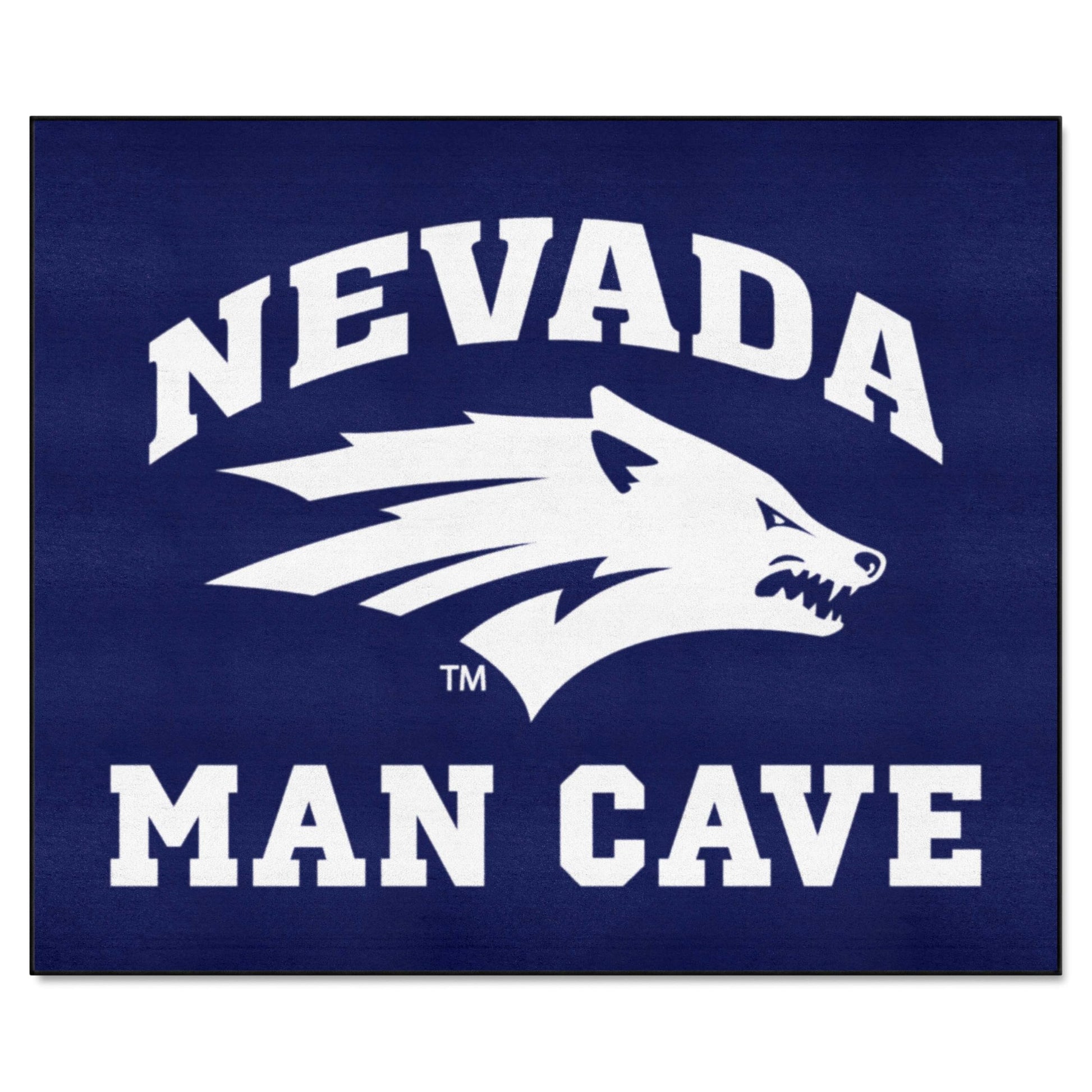 FANMATS 17311 Nevada Wolfpack Man Cave Tailgater Rug - 5ft. x 6ft. Sports Fan Area Rug, Home Decor Rug and Tailgating Mat
