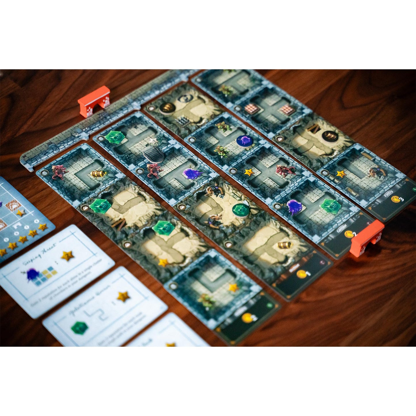 Thunderworks Games - Stonespine Architects | Strategy Board Game | Card-Drafting Dungeon Design | Competitive Tableau Builder |
