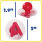 READY 2 LEARN Giant Stampers - Alphabet - Uppercase - Set of 28 - Easy to Hold Foam Stamps for Kids - Arts and Crafts Stamps for