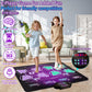 Joyvalley Kids Dance Mat Toys - 2-Player Dance Pad Gifts For Girls Boys Toddlers 3 4 5 6 7 8 9 + Year Old Electronic Dancing Mat Floor Games Toy With Music Light Christmas Birthday Gift (Purple)