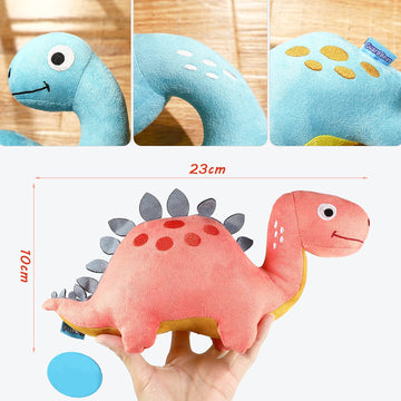 4 Packs Dinosaur Stuffed Animal Cute Dinosaur 9 Inch Plush Toys Adorable Soft Toy For Kids Baby Birthday Party Favors