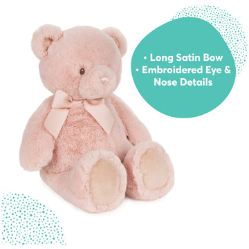 Gund Baby My First Friend Teddy Bear, Pink, Ultra Soft Animal Plush Toy For Babies And Newborns