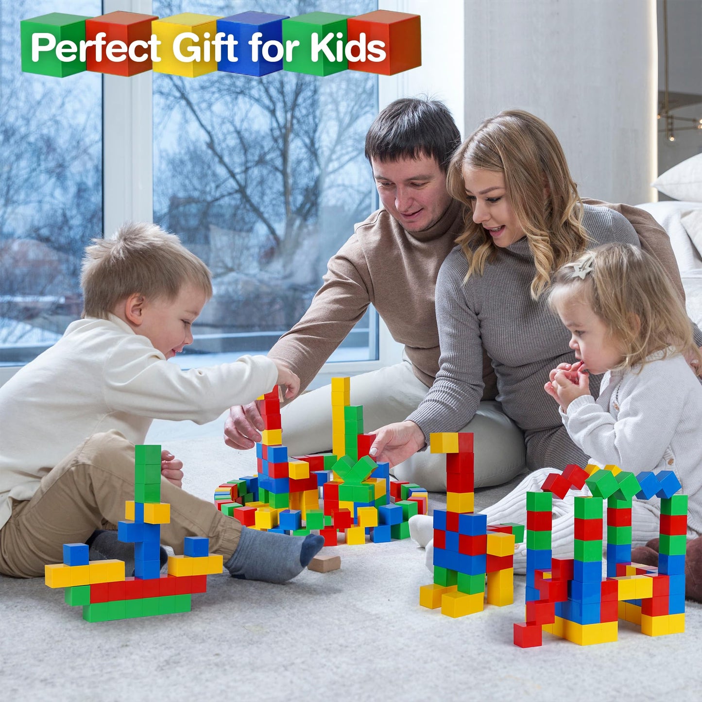 Tigerdoe 32 Pcs Educational Magnetic Cubes for Kids | Sensory Montessori Toys for Boys & Girls | Preschool Educational Magnetic Block Set