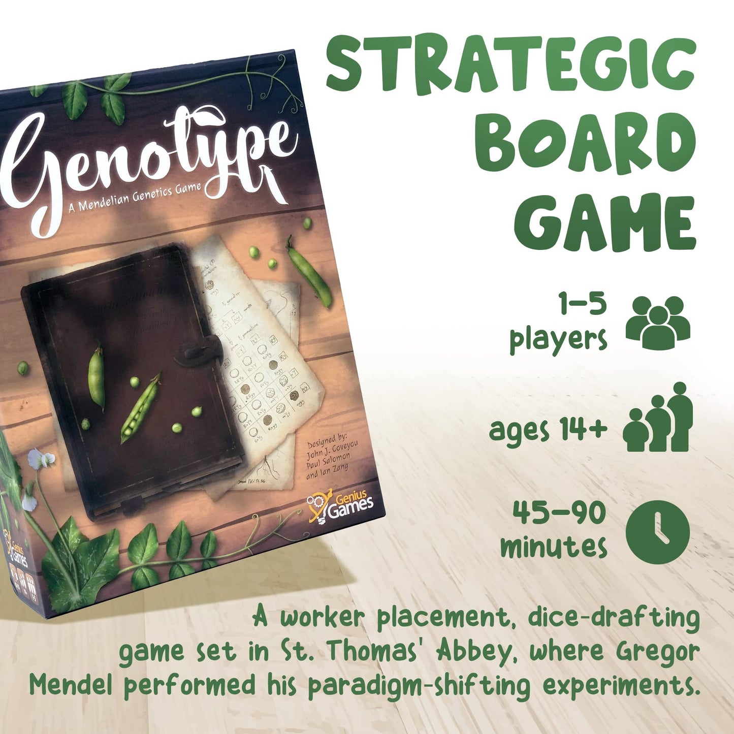 Genotype: Mensa Award Winning Genetics Board Game About Mendel'S Pea Plants