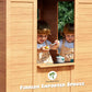 All Spruce Outdoor Kids Playhouse, Toddler Playhouse Wooden Playhouse For Kids Ages 3-10, With Sink, Stove, Flower Pot Holders,