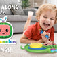 Ekids Auxiliary Cocomelon Toy Singalong Boombox With Microphone For Toddlers, Built-In Music And Flashing Lights, Fans Of Cocomelon Gifts