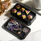 DNDND Flowers Metal Dice, 7 PCS Metallic DND Dice with Gorgeous Gift Case for D&D Dungeons and Dragon Tabletop Game (Earth Yello