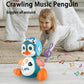 Crawling Penguin Baby Musical Toys, Baby Tummy Time Toys For Infant 0-3 0-6 6-12 12-18 Months Music Learning Crawl Interactive Development Toy With Led Lights, Babies Toddler Boy Girl Birthday Gift