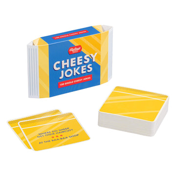 Ridleys 100 Single Cheesy Joke Cards - Includes 100 Jokes For Kids And Adults, Funny Jokes For Family-Friendly Fun - Makes A Gre