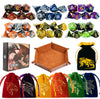 6 Sets DND Dice Polyhedral Dice Dungeons and Dragons Rolling Dice for RPG MTG Table Games Dice Bulk with Free Six Drawstring Bag