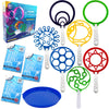 Giant Bubble Wands Outdoor Toys For Kids Large Blowing Rings Variety Shapes Set For Big Soap Bubbles Includes Huge Bubble Mix So