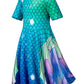 Doll And Girl Matching Nightdress Mermaid Dress Nightgowns Costume For Girl And 18'' American Girl Doll Clothes(1-130)