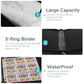 Trading Card Binder With Sleeves 9 Pocket Card Binder Premium 720 Double Sided Pocket Pu Card Collection Binder, Collectible Alb