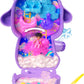 Polly Pocket Dolls & Playset, Cozy Dreamland Lamb Compact, Travel Toy with 1 Micro Doll, Pet Unicorn, Food & Fashion Styling Acc