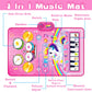 Baby Music Mat: 3 In 1 Piano Drum Animal Touch Unicorn Toys - Infant Musical Toy For 1-2 Year Olds