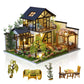 Gudoqi Diy Miniature Dollhouse Kit, Tiny House Kit With Music, Miniature House Kit 1:24 Scale, Great Handmade Craft Gift For Birthday Christmas Day, Traditional Courtyard House