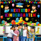 Preschool Graduation Decorations Banner Next Stop Kindergarten Banner Preschool Graduation Backdrop Kindergarten Backdrop Pre-K