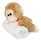 Ice King Bear Newborn Little Golden Monkey Stuffed Animal Plush Toy (With Bath Towel)