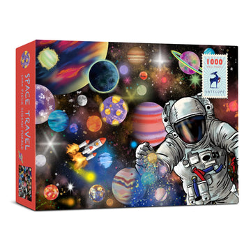 Antelope - 1000 Piece Puzzle For Adults, Space Travel Jigsaw Puzzle 1000 Pieces By Lynn Weilin, 29.5In X 20.5In, Thick, Sturdy Pieces, Planets In Space Jigsaw Puzzle