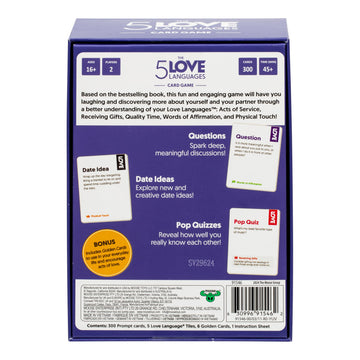 The 5 Love Languages Card Game, Discover More About Yourself & Your Partner, 300 Prompt Cards To Spark Deep, Meaningful Conversa