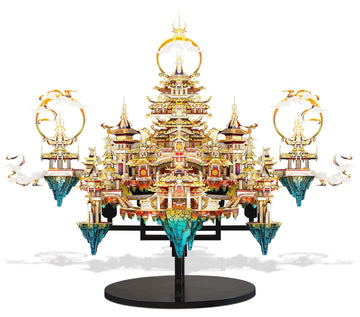 Piececool 3D Metal Asian Puzzles Model Kits- Lingxiao Palace Metal Building Kits For Adults, Brain Teaser Puzzle Diy Handcraft B
