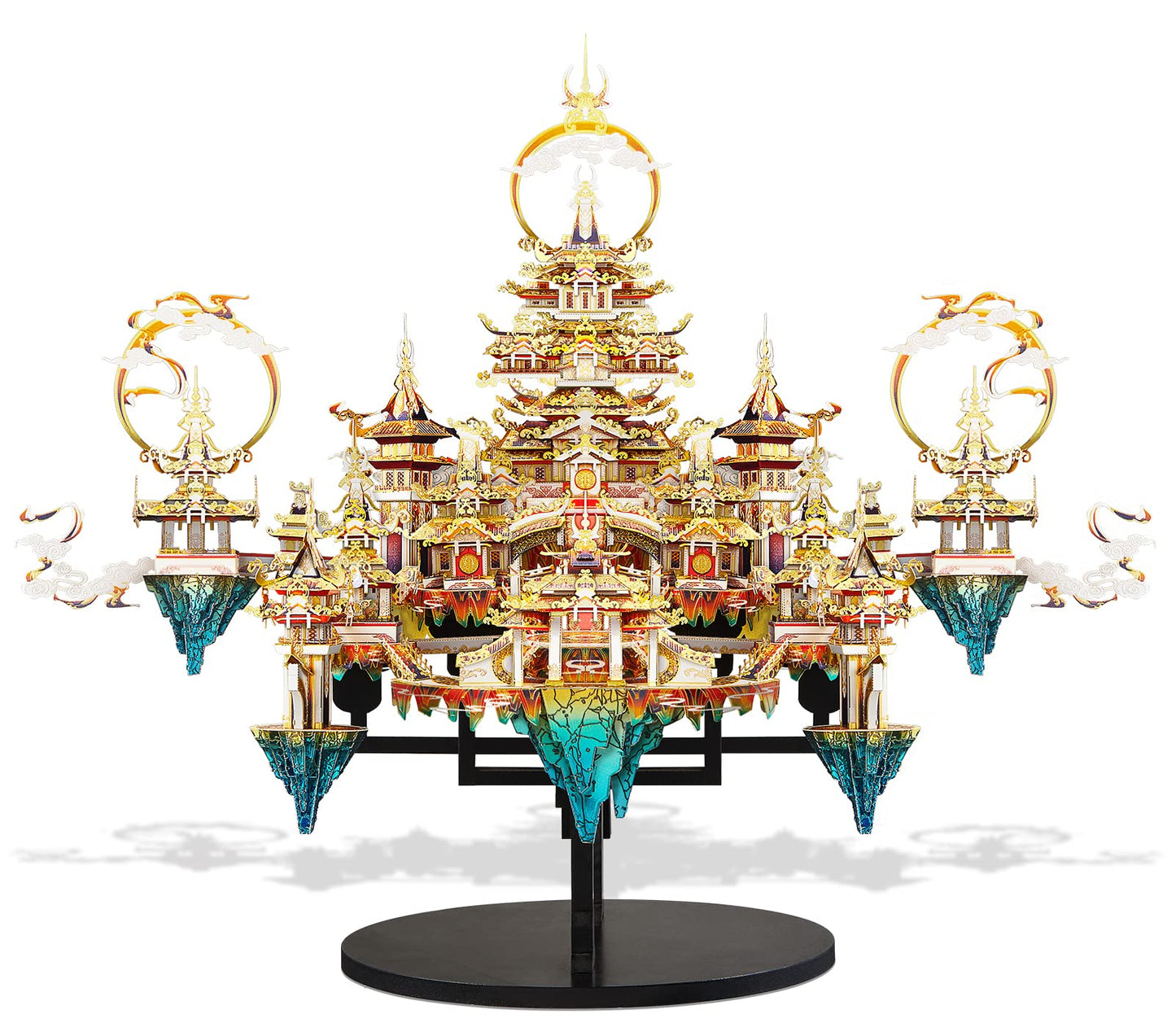 Piececool 3D Metal Asian Puzzles Model Kits- Lingxiao Palace Metal Building Kits For Adults, Brain Teaser Puzzle Diy Handcraft B
