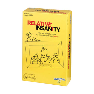Relative Insanity, Card Games - Family Games Night, Kids Games, Laugh Till You Drop Card Games For Adults, Travel Games, Fun, Kid Games, Designed By Comedian Jeff Foxworthy, Multi-Player, Ages 14+