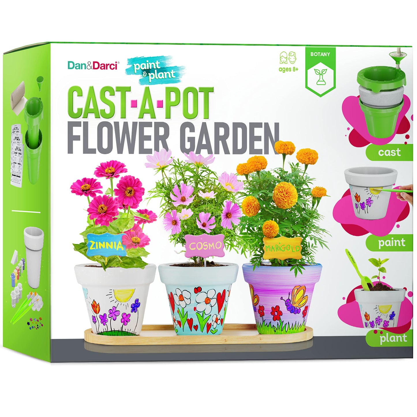 Cast, Paint & Plant Kit for Kids & Teens - Birthday Gift Ideas for Girls & Boys Age 8-14 Year Old Tween Girl Christmas - STEM Te
