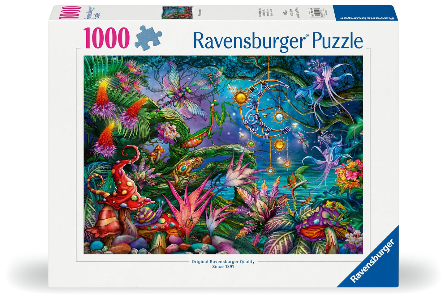 Ravensburger Rainbow Reverie 1000 Piece Jigsaw Puzzle | Enchanted Garden Scene by Ciro Marchetti | Eco-Friendly and Precision-Cut Pieces