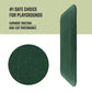 Playsafer Playground Safety Rubber Wearmat For Swingsets And Slides - 1'' Thick X 24'' W X 40'' L (1 Pack, Green)