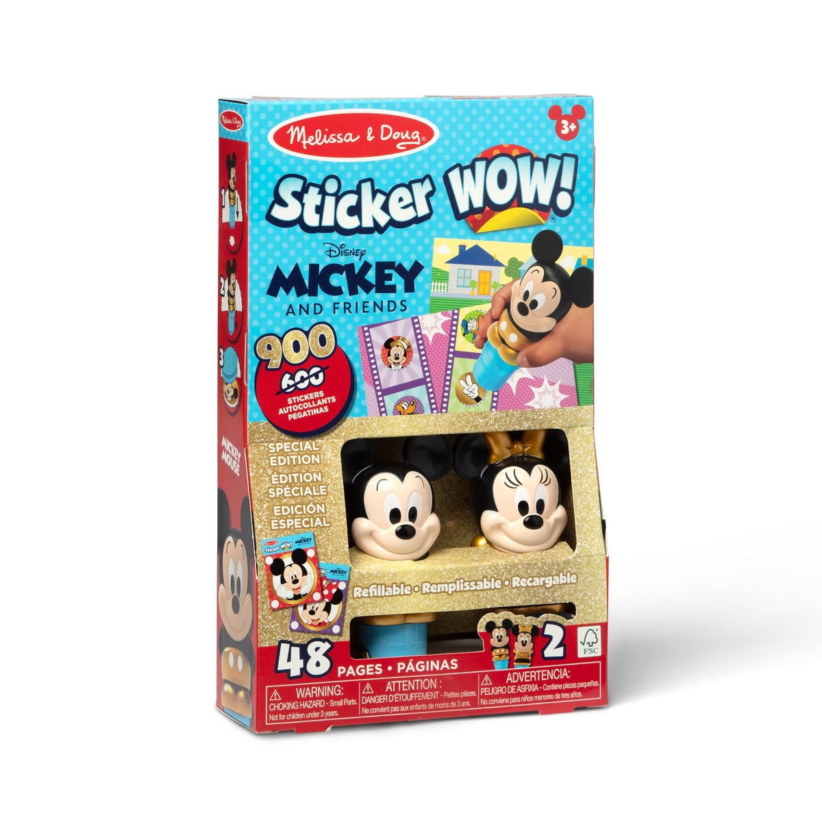 Melissa & Doug Sticker Wow! Disney Mickey & Minnie 2Pack Stamper Set