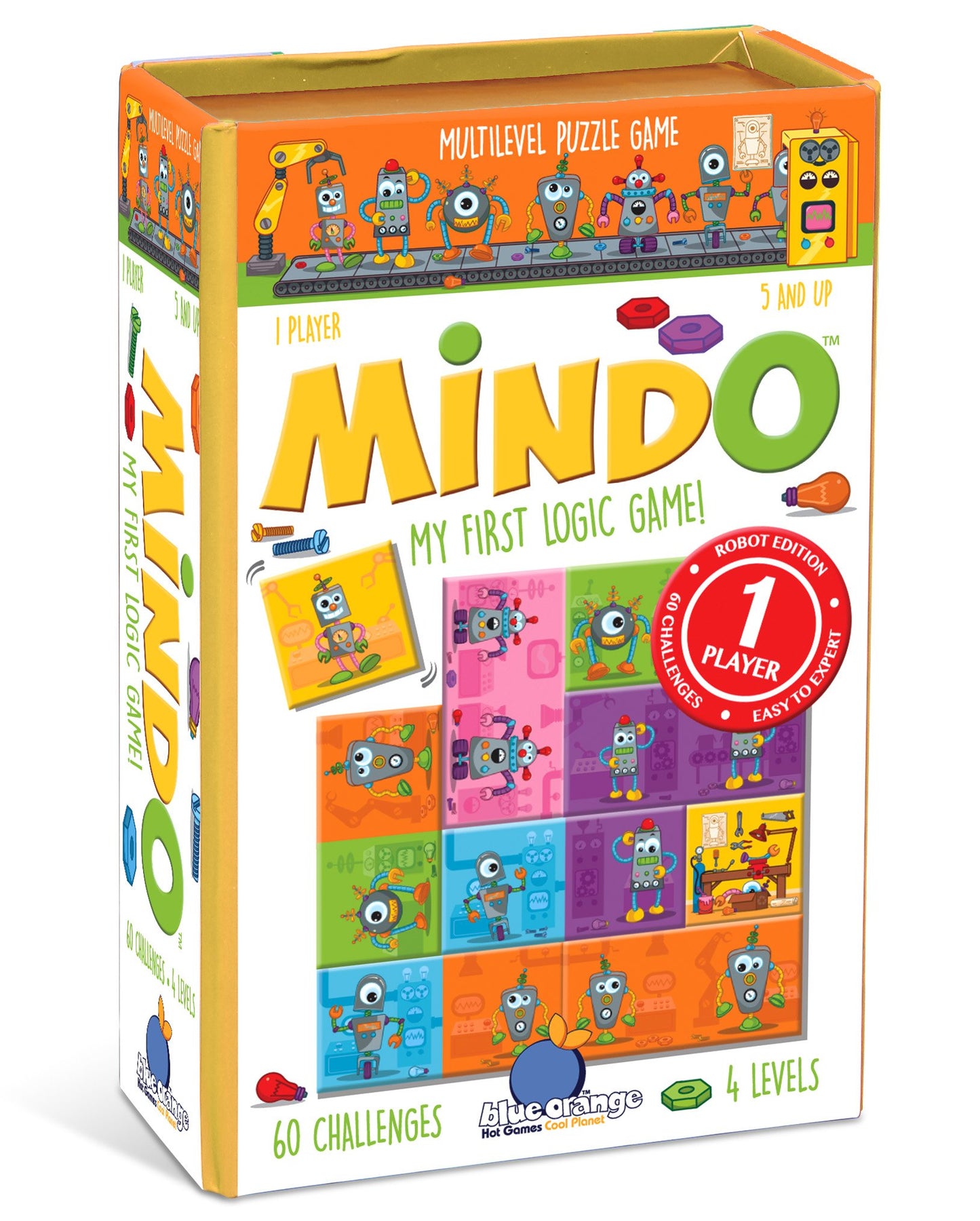Blue Orange Games Mindo Robot Brainteaser