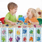 JHXXXL Dinosuar Party Favors,(24pcs) 48 Kind of Mini Building Blocks Party Favors,Goodie Bag,Bulk Toys, Classroom Prizes,Back to
