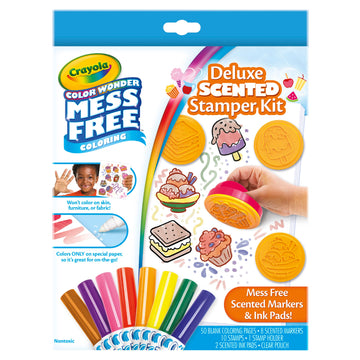 Crayola Color Wonder Mess Free Coloring Set, 50 Blank Coloring Pages, Scented Color Wonder Stamps And Markers, Refill Set