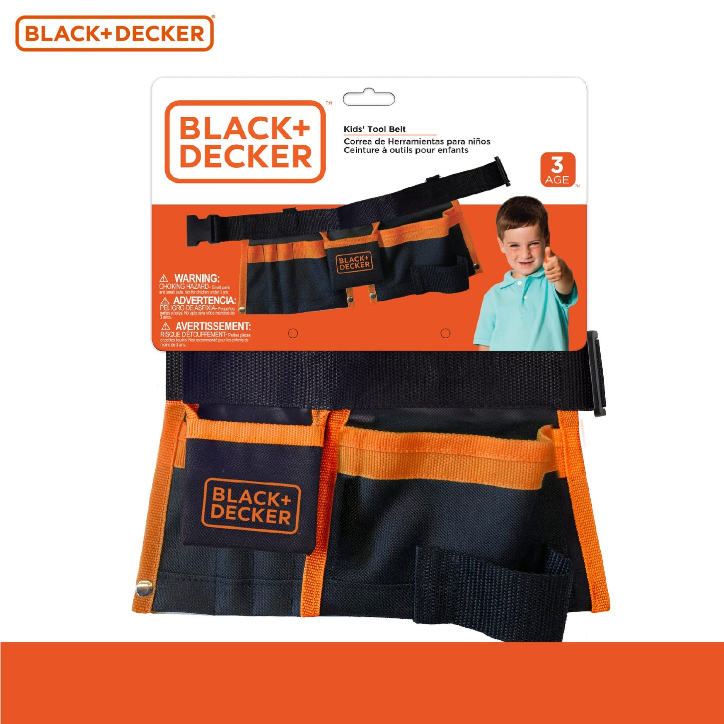 Black & Decker Black And Decker Kids Tool Belt - Pretend Play Belt For Tools With Adjustable Strap